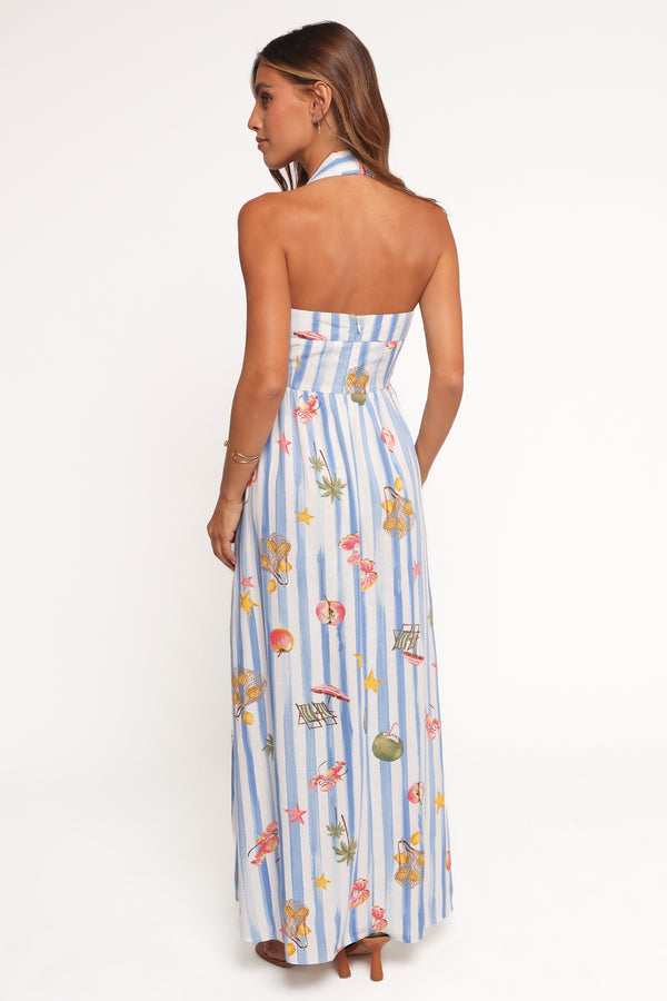 Soft Blush Aura – Midi Dress